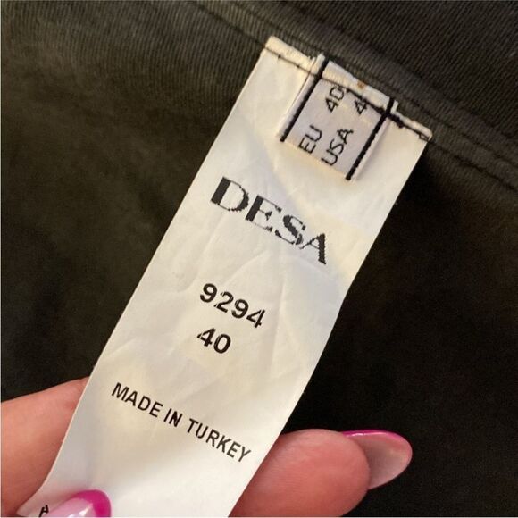 Desa Collection Black perforated Leather Women's Jacket, S - Picture 12 of 13